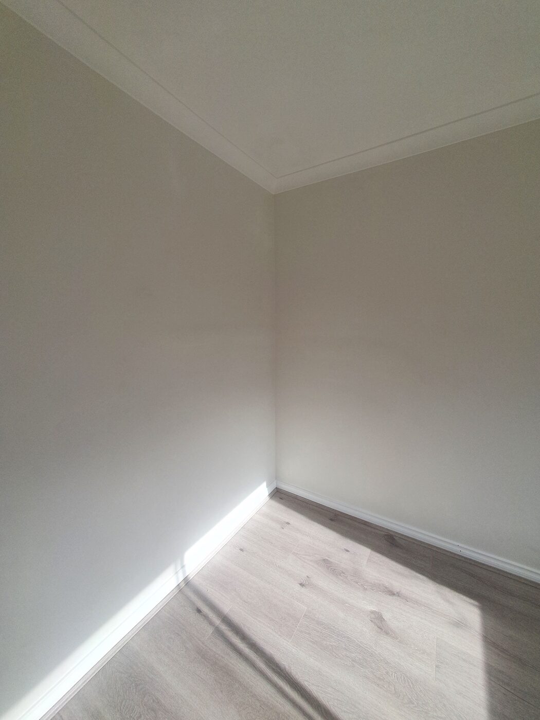 Freshly finished room with new timber flooring and paint, Dandenong