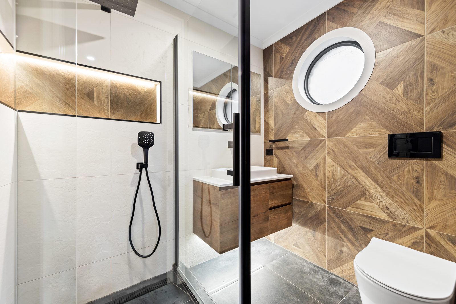 A finished PR&D ensuite in Melbourne